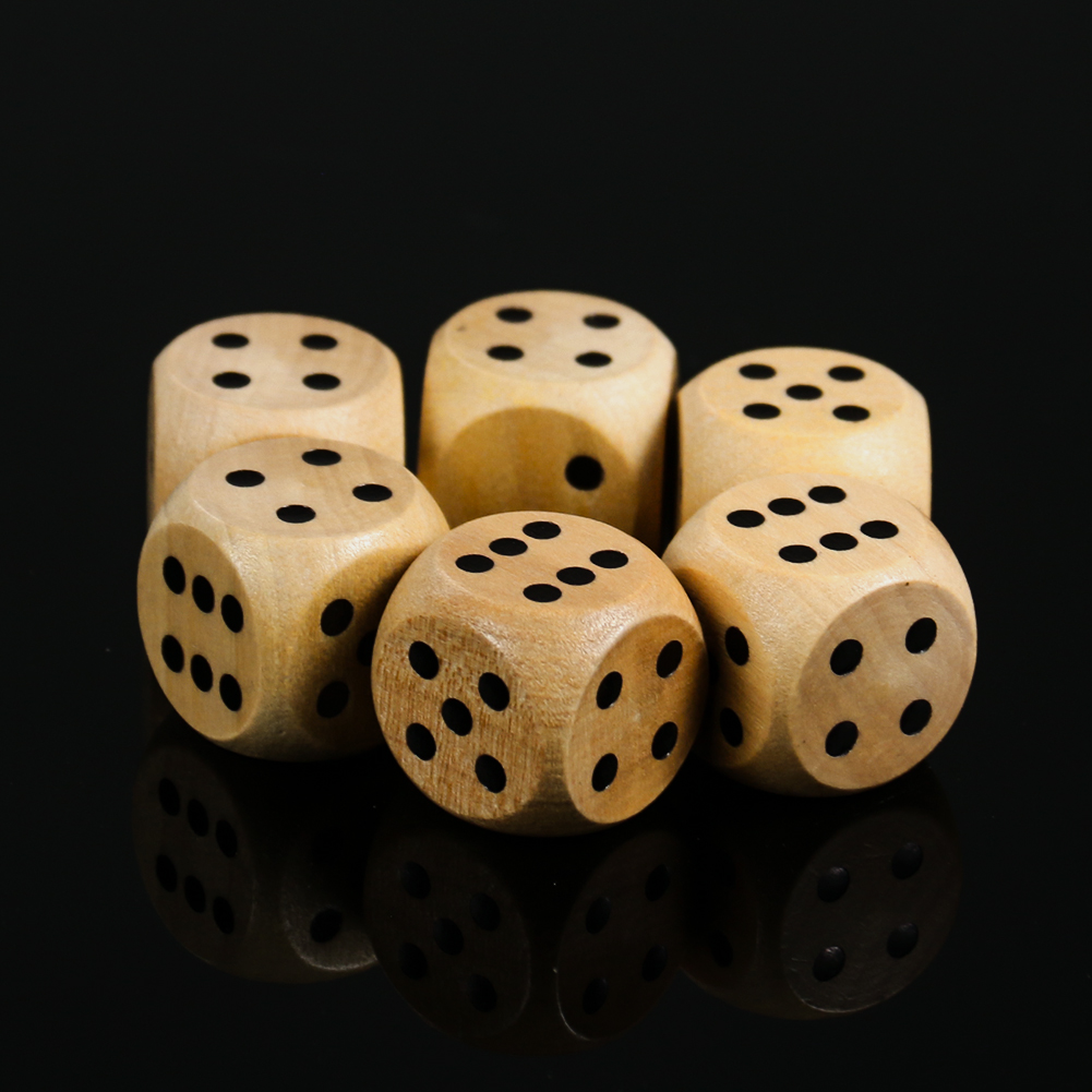 Dice Tower Wooden - Round Corner Madeira Dice para Adultos,