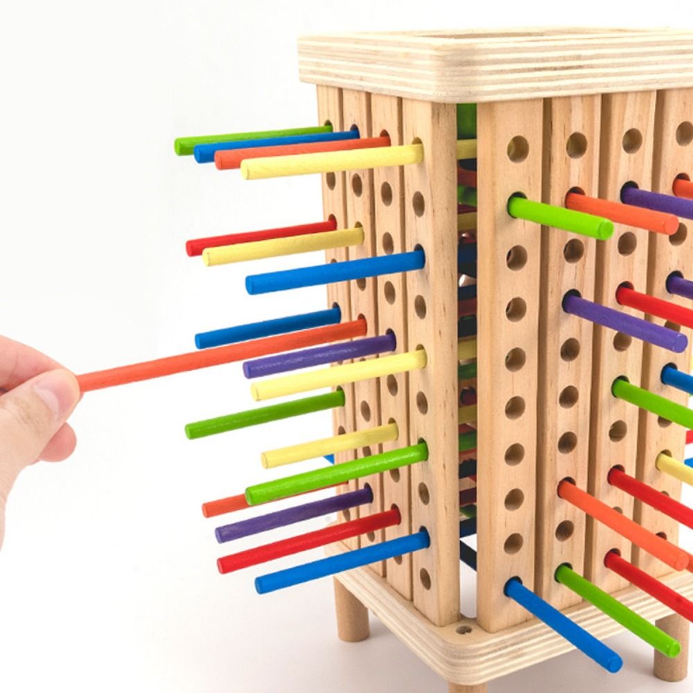 Dice Tower Wooden - Jogo Educacional de Torre de Bastões
