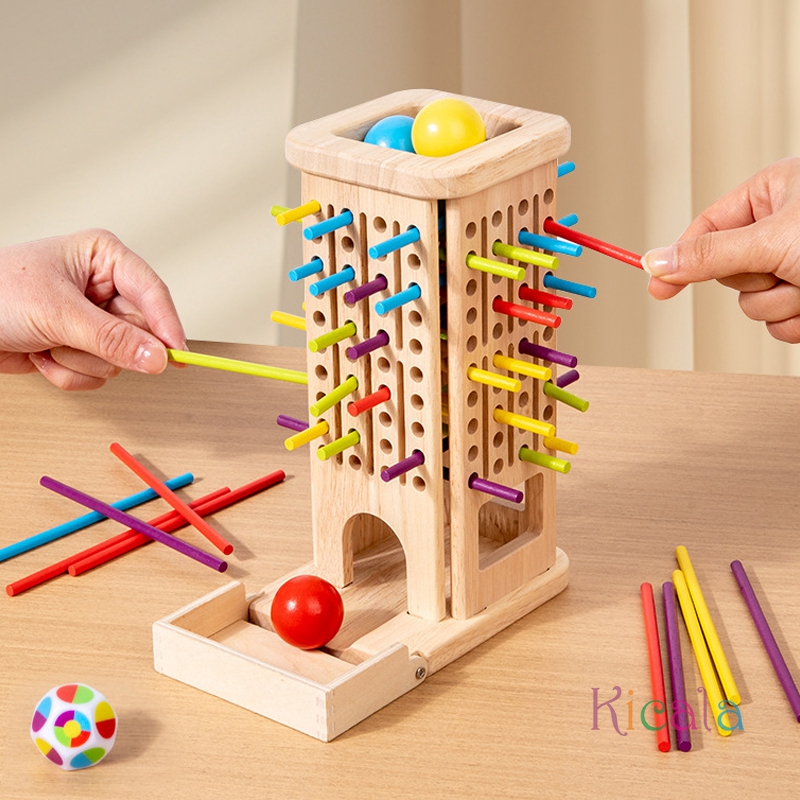 Montessori jogo de madeira var - Dice Tower Wooden avaliação e preço