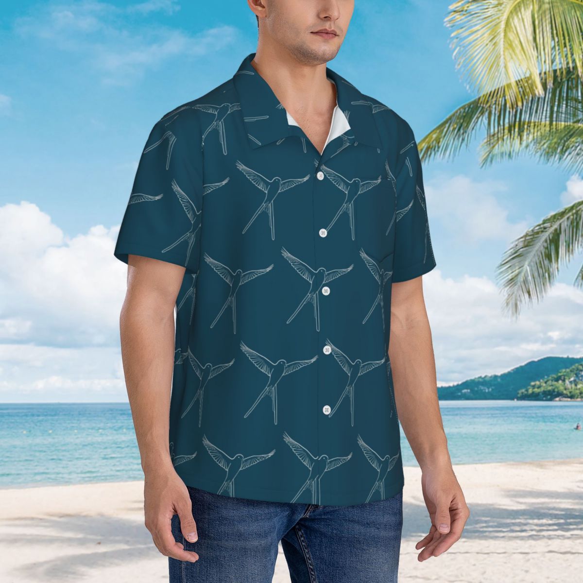 Camisa Masculina Casual de Man - Board Game Wingspan avaliação e preço