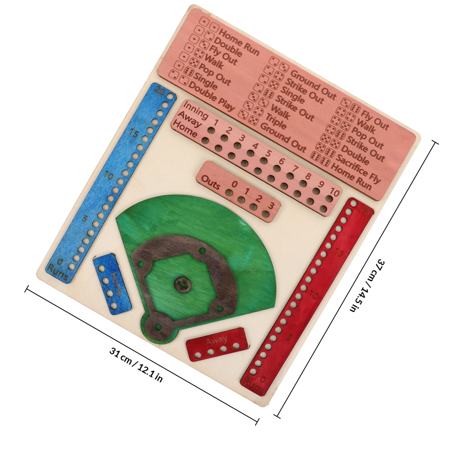 Jogo de Beisebol de Madeira Co - Board Game Festival avaliação e preço