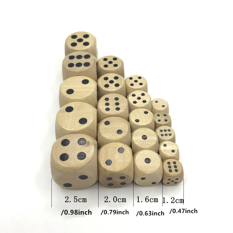 Pacote com 10 dados D6 de made - Dice Tower Wooden avaliação e preço